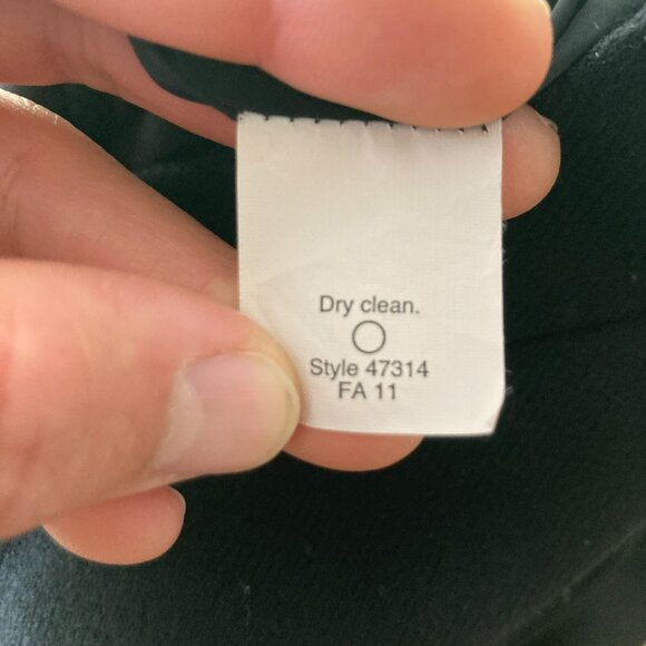 J Crew 100% Wool Black No. 2 Pencil Skirt Classic Minimalist Office City Size 0 - Picture 10 of 10